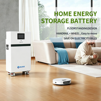 Système de stockage d'énergie domestique tout-en-un WINUNIK 51,2 V 205 Ah 10 kWh LiFePO4 empilable, batterie au sol mobile pour système solaire résidentiel photovoltaïque
