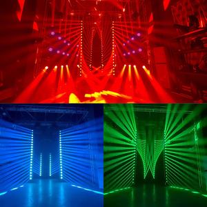 5 pièces 80W RGBW tornade faisceaux lumineux mobiles Disco LED anneau <span class=keywords><strong>illimité</strong></span> rotation <span class=keywords><strong>lavage</strong></span> pour les fêtes de mariage et Disco Club - Product Image 6