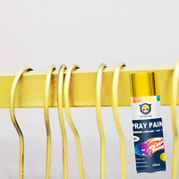 GORVIA P401G 400ml Séchage rapide 319 #   Peinture aérosol chromée pour voiture, couleur or brillant