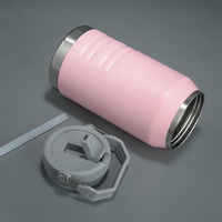 Nouvelle grande capacité 1200 1600ml 50oz bouteille d'eau à large bouche avec couvercle de paille Flip bouilloire extérieure seau à glace gobelet cruche personnalisée