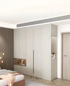 Lujoso diseño Simple muebles de sala de estar puerta de vidrio duradera armario de ropa para el hogar y almacenamiento de ropa - Product Image 6