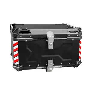 100L Black X Design F2-MOTO Motorbike Tail Box Light Aluminum Top Case New Electric Motorcycle Scooter Delivery Box