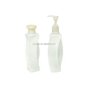 240ml Eco-Friendly Screw Cap Straw Degradable Plastic Bottle Logo Printing Body Wash Lotion Shampoo Blush Face Mask Packaging