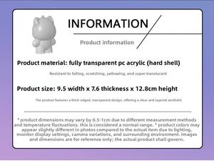 Étui de protection transparent pour la série WAKUKU on a Roll, boîte de présentation de haute qualité pour blind box, pochette transparente en PVC pour charms, vente en gros - Product Image 5