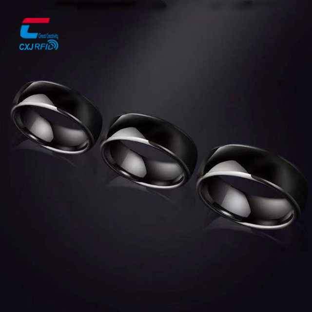 13.56MHz RFID Ring Access Control Classic 1K Waterproof NFC Smart Rings Mini Ceramic with 1-10cm Reading Distance