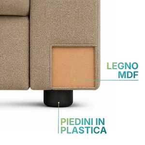 Sofá de Tela de 2 Plazas con Cojines Extraíbles 125x65x85 Cm Diseño Elegante - Product Image 4