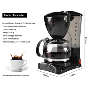 CAFEMASY Anti-drip Electric <strong>Coffee</strong> <strong>Machine</strong> 12 Cups Portable Espresso 600ml Drip <strong>Coffee</strong> Maker <strong>American</strong> <strong>Coffee</strong> <strong>Machine</strong> - Product Image 5