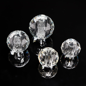 Lampe de table en cristal de luxe, lustre en cristal, verre de cristal facetté, <span class=keywords><strong>boule</strong></span> en verre de cristal avec trou - Product Image 3