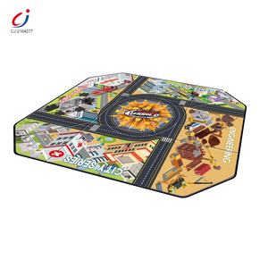 Chengji Nouveautés <span class=keywords><strong>Tapis</strong></span> <span class=keywords><strong>de</strong></span> rangement pliable en Oxford pour enfants avec circuit <span class=keywords><strong>de</strong></span> course <span class=keywords><strong>de</strong></span> voitures à glissière - Product Image 2