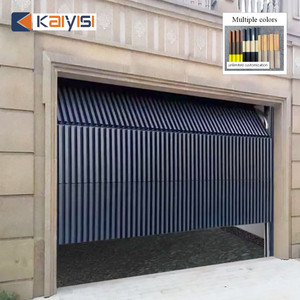 Porte <span class=keywords><strong>de</strong></span> <span class=keywords><strong>garage</strong></span> sectionnelle automatique en aluminium avec grille <span class=keywords><strong>de</strong></span> sécurité électrique pour villa - Product Image 1