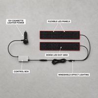 Nouveau modèle transfrontalier : Écran LED flexible « Œil du Diable » pour éclairage intérieur de voiture, lumière décorative pour fenêtre de camion, étanche IP65, télécommande