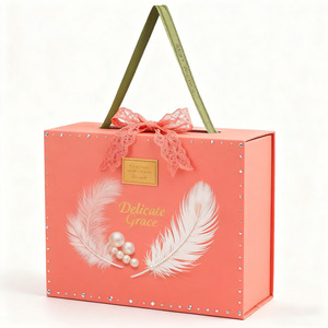 Caja <span class=keywords><strong>de</strong></span> Regalo <span class=keywords><strong>de</strong></span> Moda al por Mayor, Personalización <span class=keywords><strong>de</strong></span> Cajas <span class=keywords><strong>de</strong></span> Regalo para Ceremonias, Impresión <span class=keywords><strong>de</strong></span> Tamaño y <span class=keywords><strong>Marca</strong></span>, Caja <span class=keywords><strong>de</strong></span> Regalo para Damas <span class=keywords><strong>de</strong></span> Honor con Asa Magnética - Product Image 2