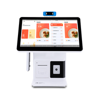 Terminal pos de escáner de código QR Android con impresora térmica para caja registradora minorista escáner de documentos terminal de gestión de visitantes