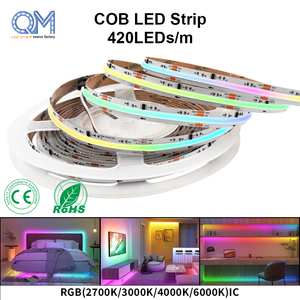 <span class=keywords><strong>Tira</strong></span> de Luces <span class=keywords><strong>LED</strong></span> RGBIC Dreamcolor Flex COB, Direccionable y <span class=keywords><strong>Programable</strong></span>, DC12 24 Voltios, 630 Chips, 11w, Digital <span class=keywords><strong>RGB</strong></span> IC - Product Image 1