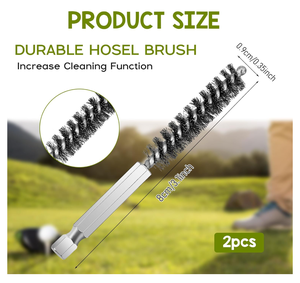 <span class=keywords><strong>Brosse</strong></span> métallique d'alésage en acier inoxydable de qualité industrielle <span class=keywords><strong>perceuse</strong></span> électrique outil de nettoyage de tête de clubs de golf OEM pour manche de golf - Product Image 5