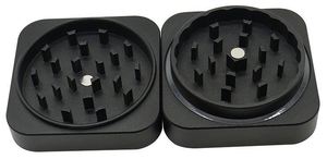 55mm Square Aluminum Alloy <b>Herb</b> <b>Grinder</b> 2-layer Smoking <b>Grinder</b> Custom Logo - Product Image 6