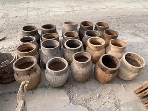 Cesta <span class=keywords><strong>de</strong></span> <span class=keywords><strong>mimbre</strong></span> tejida hecha a mano para el hogar, <span class=keywords><strong>mimbre</strong></span> antiguo Natural chino, <span class=keywords><strong>con</strong></span> asa - Product Image 3