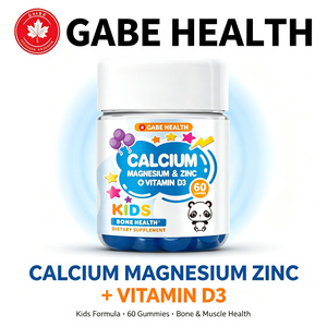 Gummies OEM Private Label pour Enfants Calcium Magnésium Zinc Vitamine D3 4-en-1 pour la Santé Osseuse, la Croissance Musculaire et le Soutien Immunitaire – 60 Comprimés - Product Image 1