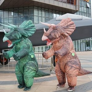 Costume gonflable de dinosaure pour Halloween, idéal pour les fêtes à thème, les déguisements, les spectacles et la collecte de bonbons - Product Image 1