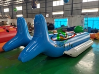 Bateau gonflable aquatique économique pour 5, 8 ou 10 personnes, portable, en bâche PVC 0,9 mm, bateau banane gonflable de sport, certifié CE