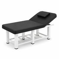 Fauteuil de soin facial moderne de luxe en cuir véritable, pliable, avec base dorée et fonction de levage, lit de massage et de beauté rose courbé pour cils, pour hôtel et salle de sport