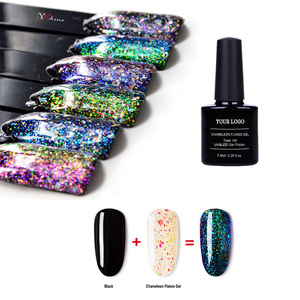 Esmalte <span class=keywords><strong>de</strong></span> <span class=keywords><strong>Uñas</strong></span> en Gel UVLED Y-shine al por Mayor, Color Ámbar Nube Brocado, Efecto Diamante Roto, Reflectante, No Tóxico, Guangdong - Product Image 1