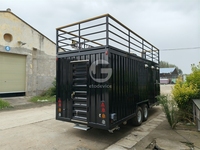 Remorque bar mobile à 2 étages, grande caravane alimentaire à double étage, remorque food truck avec cuisine complète, États-Unis
