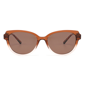 Gafas de sol tipo ojo de gato para mujer, montura completa, lentes degradados en color marrón, protección solar UV400 para adultos - Product Image 6