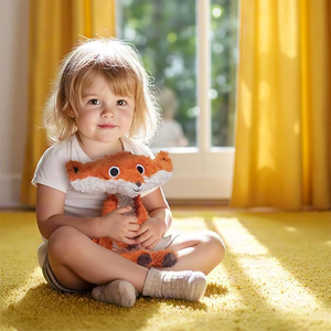 Yingii personnalisé réaliste renard en peluche PP coton peluche poupées d'animaux sauvages pour enfants compagnon dessin animé mignon renard jouets en peluche - Product Image 4