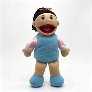 Marioneta de peluche personalizada de cuerpo completo para niña, marioneta interactiva con boca abierta, marioneta de ventrilocuidista humana, marioneta de mano para niña - Product Image 2