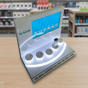 Espositore da Tavolo in Acrilico Ecologico e Riciclabile Personalizzato con Lettore Video LCD e Illuminazione LED per Negozi al Dettaglio Digitali e Tabaccherie - Product Image 3