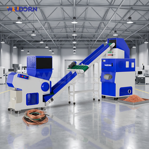 Walldorn Single Shaft Waste Copper Wire Granulator Feed Dry <b>Electric</b> Automatic <b>Shredder</b> Machine - Product Image 1