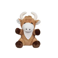2025 nouveau taureau en peluche doux adorable mignon vache jouet en peluche avec t-shirt personnalisé