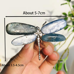 Dropshipping prezzo Mini libellula rosa Quarta ametista fatto a mano spirito curativo di cristallo intaglio artigianato per regalo - Product Image 2