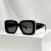 Lunettes de soleil de haute qualité, forme carrée, style vintage rétro, unisexe, verres dégradés, monture intégrale, protection UV, monture en acétate