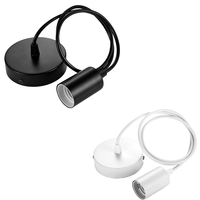 Support de lampe suspendu pour plafond E27, luminaire suspendu pour plafond