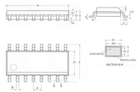 Chip de Voz Industrial WT2003H4 SOP16S 24SS 0.5W, Altavoz PWM, DAC de 16 Bits, Controlador LED de 60mA, Flash Integrado, Mini Chip de Sonido USB