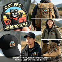 Vêtements tactiques personnalisés, patchs 3D à crochets et boucles, logo en PVC souple, étiquettes en caoutchouc PVC pour chapeaux, casquettes, sacs à dos