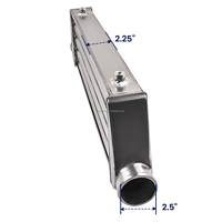 Kit de turbocompresseur refroidisseur intermédiaire de turbocompresseur en aluminium universel 27 "x 7" x 2.5 "tuyaux Kit de tuyau en silicone