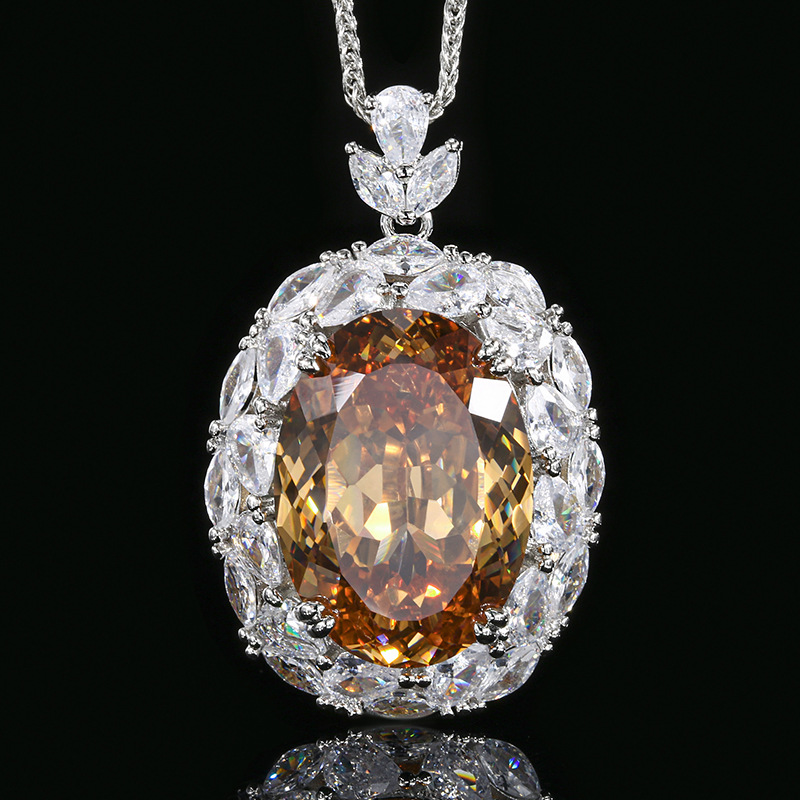 Champagne pendant with Chopin chain