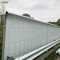 Panneau de barrière acoustique routière en alliage d'aluminium galvanisé à chaud et revêtu de fluorocarbone, anti-corrosion, pour l'atténuation du bruit des ponts