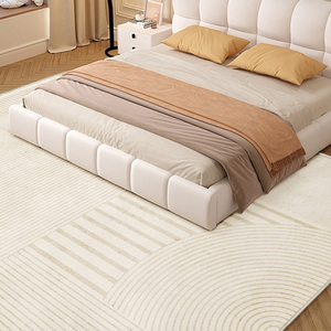 <span class=keywords><strong>Tappeto</strong></span> <span class=keywords><strong>moderno</strong></span> a forma di rettangolo della metà del secolo per la casa con motivi a strisce in poliestere resistente color <span class=keywords><strong>marrone</strong></span> e <span class=keywords><strong>Beige</strong></span> - Product Image 5