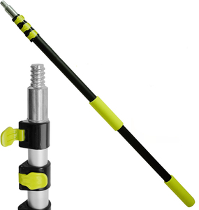 Outil de nettoyage <span class=keywords><strong>télescopique</strong></span> en alliage d'aluminium durable à 2 et <span class=keywords><strong>3</strong></span> sections avec <span class=keywords><strong>manche</strong></span> extensible de 9 m et embout universel pour une utilisation polyvalente - Product Image 1