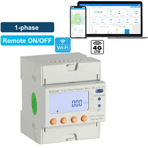 Medidor esperto sem fio do Kwh 4G com o controlador do medidor elétrico do APP para o telecontrole aberto e o consumo de energia da parada da casa