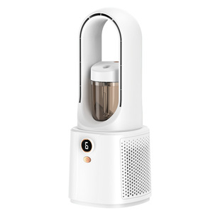Ventilateur sans pales USB pour la maison et le dortoir, avec fonction de brumisation et refroidissement par eau, pour bureau, économe en énergie, faible bruit, conception sans pales - Product Image 3