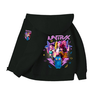 <span class=keywords><strong>Felpa</strong></span> <span class=keywords><strong>con</strong></span> Cappuccio KPOP Demon Hunters per Ragazzi e Ragazze, <span class=keywords><strong>con</strong></span> Colletto Abbottonato e <span class=keywords><strong>Zip</strong></span>, Autunnale - Product Image 1