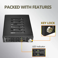 Unestech penutup rak ponsel SSD 2Bay 2.5 "as 2/as. 3 NVME PCIe (2 X SlimSAS SFF-8654 4i)