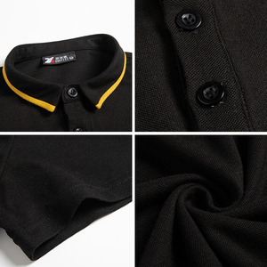 Conception personnalisée en gros enfants uniforme à manches courtes été hommes Restaurant serveur système d'appel uniforme polo en soie - Product Image 4