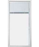 Porte intérieure moderne en vitrage isolant (IGU) avec stores intégrés et cloisons réglables manuellement pour villa et salle de bain