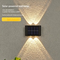 Applique murale extérieure solaire blanc chaud style Europe-Amérique, étanche, pour cour et jardin